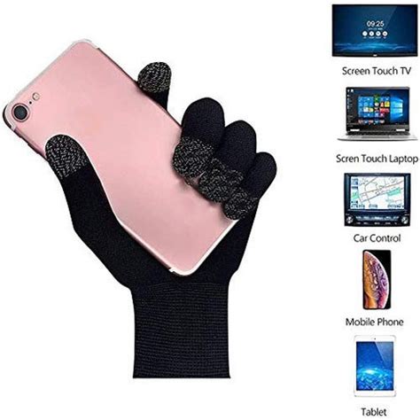 MJ Hub Phone Gaming Elastic Fit Gloves for All Touch Screen Mobile ...