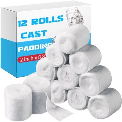 Nuanchu 12 Rolls Medical Cotton Cast Padding Roll India | Ubuy