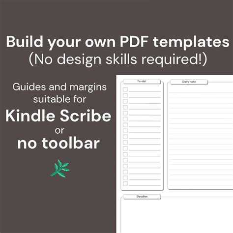 Customizable Kindle Scribe PDF Template: Note, To-do, Monthly Planner ...