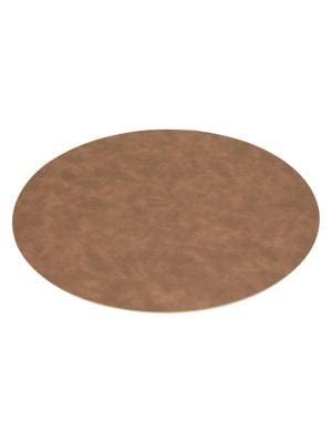 Ensemble de deux napperons ronds en similicuir