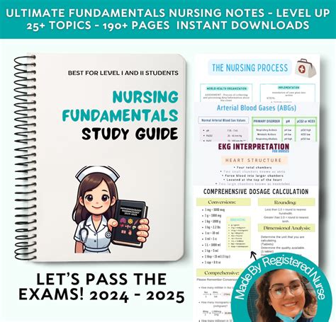 Nursing Fundamentals Study Guide: Comprehensive Notes (digital Download ...
