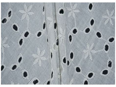 Premium Kora Cotton Dyeable Floral Cutwork Pattern Chikankari ...