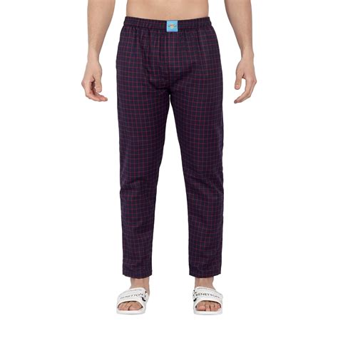 Buy LAZYBUMS Men's Essential Woven Straight Fit Snooze Pyjamas; Relaxed ...