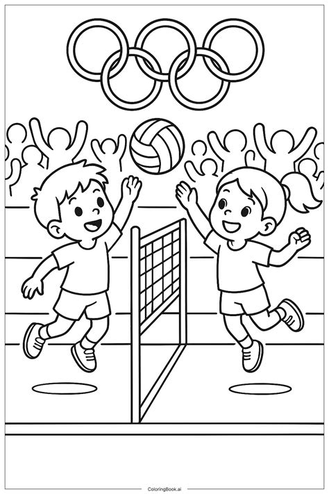 Coloring Pages Volleyball FREE Volleyball Player Coloring Page