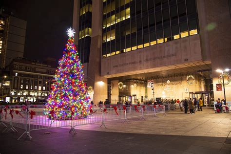Harlem holds tree lighting in Adam Clayton Powell Plaza - New York ...