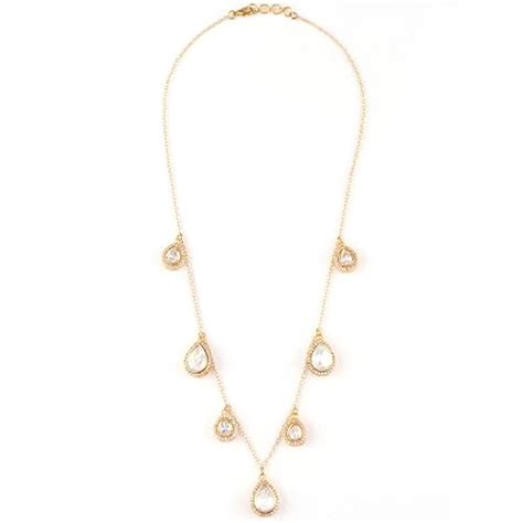 ACCESSHER Traditional Gold Plated Stunning Kundan and American Diamonds ...