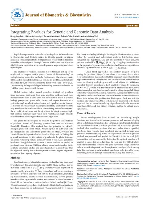 P-Value in Bioinformatics 的图像结果