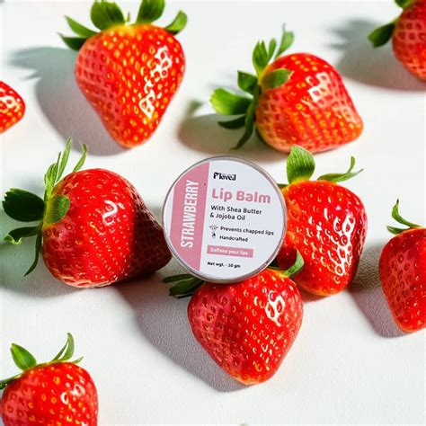 Strawberry Lip Balm (10gm) – Floved | Feel Loved