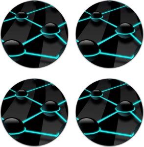 PUSHP(INDIA) Round Wood Coaster Set - Buy PUSHP(INDIA) Round Wood ...