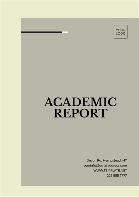 Image result for Academic Report Format Example