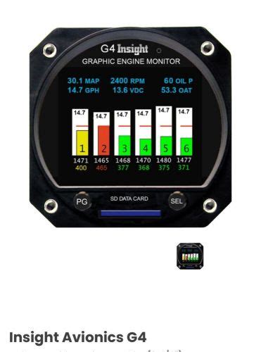 Insight G4 Aviation Engine Monitor 的图像结果