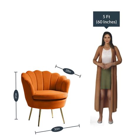 Modern Luxury Mustard Velvet Lounge Chair