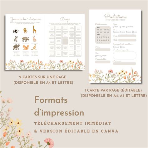 25 Jeux Prédictions Carton Prédiction shower de bébé in english ...