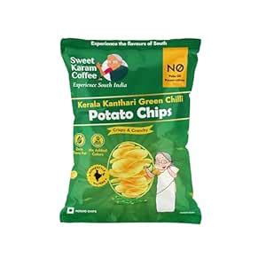 Sweet Karam Coffee Potato Chips | Kerala Kanthari Green Chilli Flavor ...