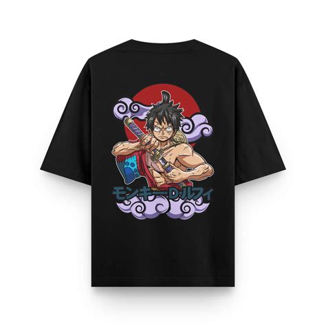 Luffy from One Piece Anime Wano Arc Oversized Tshirt – Kaihama