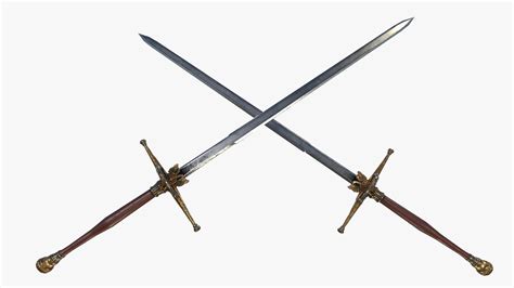 3D Fantasy Sword RPG Spanish Montante Mandoble Espadon Bastard Sword ...