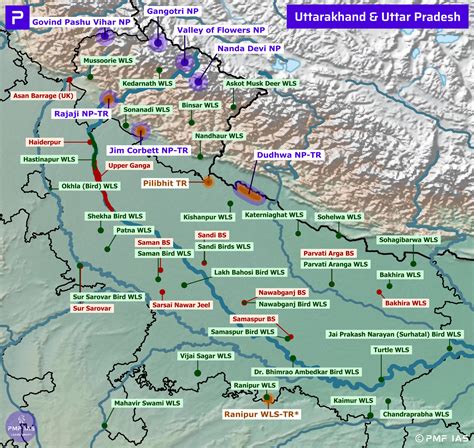 Ladakh National Parks, Wildlife Sanctuaries & Ramsar Sites - PMF IAS