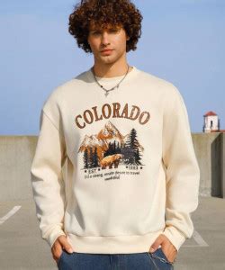 METRONAUT Printed Round Neck Casual Men White Sweater - Buy METRONAUT ...