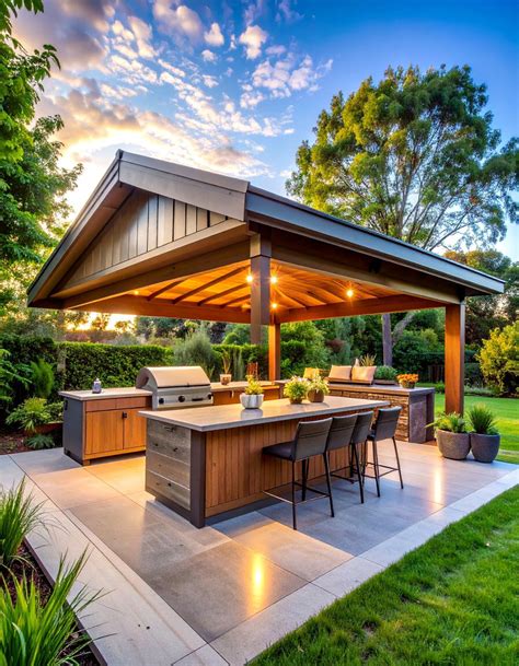 20 Outdoor Kitchen Roof Ideas for Shade and Style