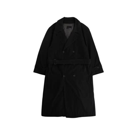 【COU】 "BILL BLASS" smooth long trench coat with removable liner & belt ...