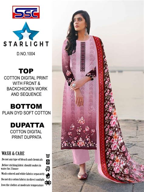 SHREE SHANTI CREATION STARLIGHT VOL 1 COTTON DIGITAL STYLE PRINT SUITS ...