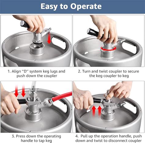 MRbrew All 304 Stainless Steel Keg Coupler, India | Ubuy