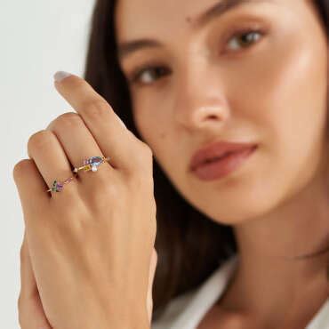 Colored Gemstone Rings