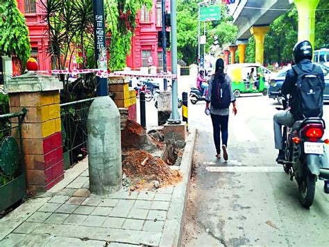 MG Road’s footpath, only in name
