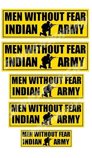 Indian Army Sticker Pack of 5 Sticker (2 Size 4 & 5 Inch) | Love Indian ...
