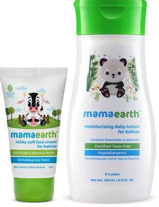 MamaEarth Milky Soft Natural Baby Face Cream for Babies 50mL änd Daily ...