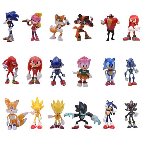 Buy Sonic The Hedgehog Action Figures for Cake Toppers, Sonic Party ...
