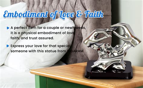 Buy Sigaram Love Couple Ring Statue Polyresin Romantic Decorative ...