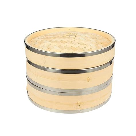 Wooden 2 Layer Dimsum Basket With LID – Hospi Solutions