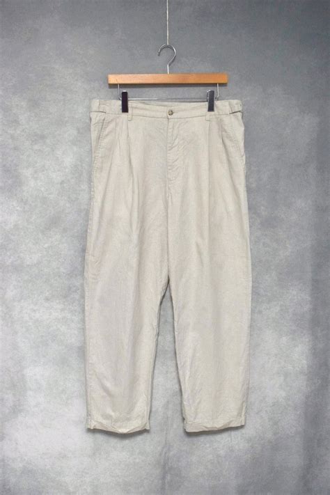 " club room " linen x cotton two tuck slacks / size 34 × 29 | " YEAH ...