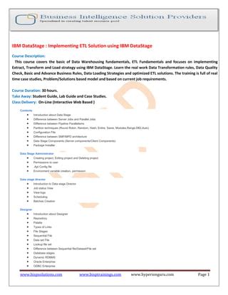 Image result for DataStage Course