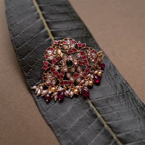 Kamala Chakra Kundan Pendant