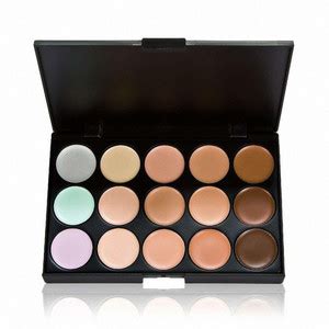 vnz 15 Colors Cream Contour Concealer Palette with 1 Flawless Makeup ...