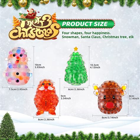 Buy Christmas Squishy Stress Balls Toys,Snowman Santa Claus Christmas ...