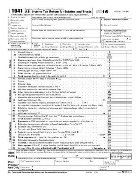 Image result for Form 1041 Filing Tips