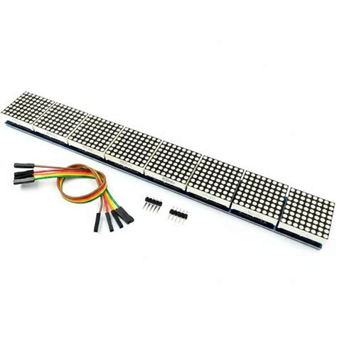 MAX7219 8 Digit LED Dot Matrix 8 In 1 Display Module – Indian Hobby Center