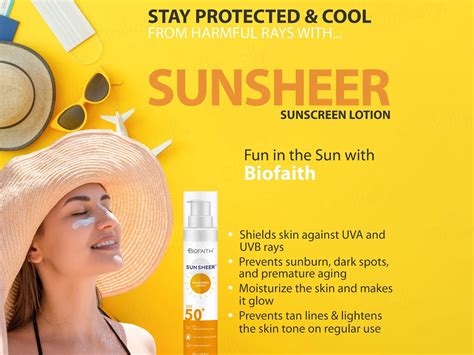 Buy Biofaith Sunsheer Sunscreen Lotion SPF 50 PA+++ Online at Best ...