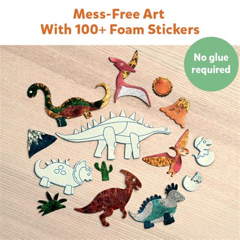 Buy World Of Dinosaurs Themed Foil Art Kit Online in India – Skillmatics