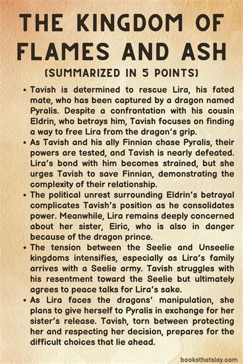 The Kingdom of Flames and Ash Summary, Characters and Themes