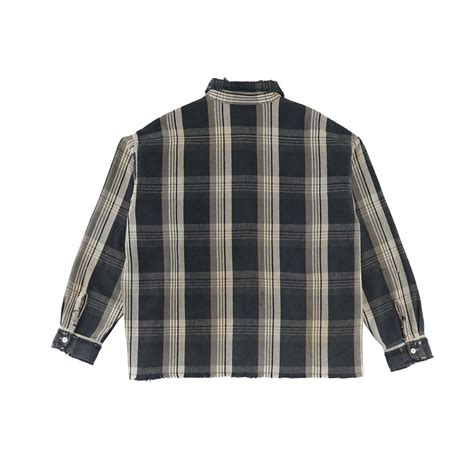 Saint Michael Flannel Shirt - Black | Garmentory