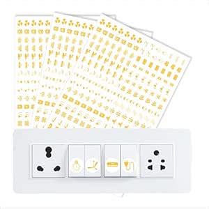 Buy 700 Plus Switch Board Indicator Stickers for Home switches with 31 ...