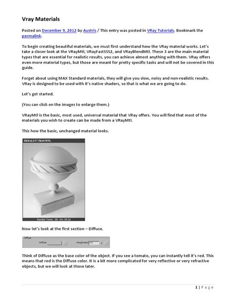 Tutorial Vray SKP Materials 的图像结果