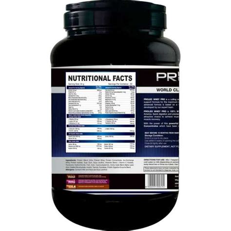 Proleo Whey Pro Protein power (2.2 Lbs,Vanilla) Price in India, Specs ...
