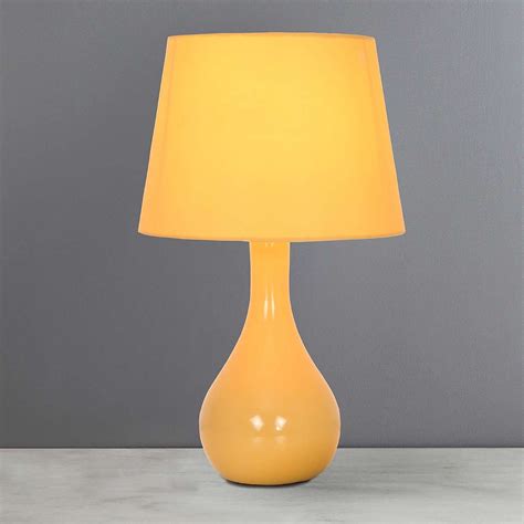 Yellow Round Table Lamp at Tyler Mckinley blog