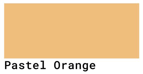 Pastel Orange Color Codes - The Hex, RGB and CMYK Values That You Need ...