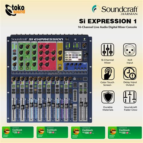 Jual Soundcraft Si Expression 1 - 16 Channel Digital Mixer - Jakarta ...